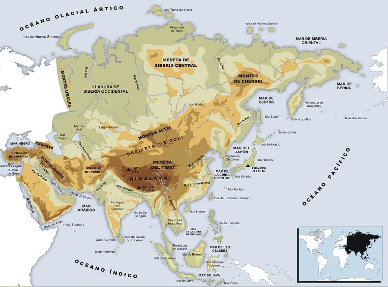 Mapa Fisico Da Asia Mapa Pol tico Da sia Foto De Stock Imagem De